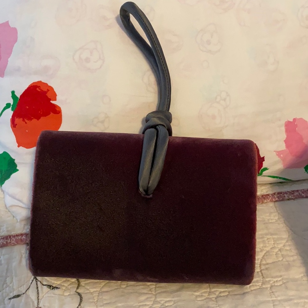Velvet clutch